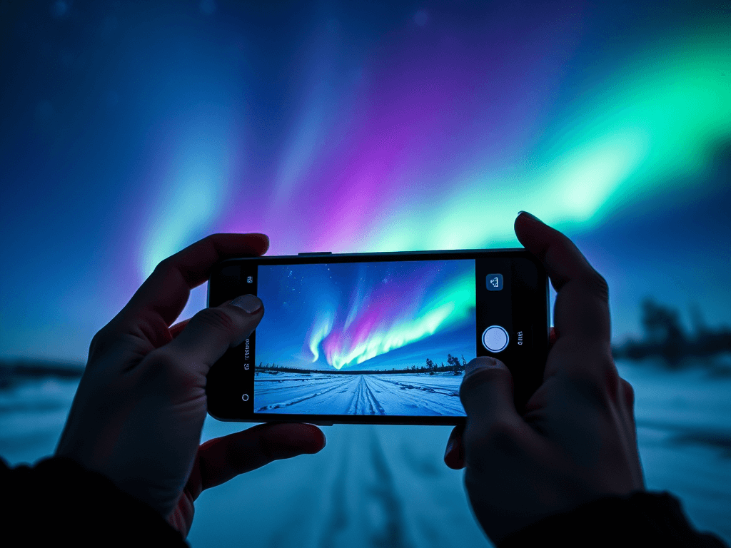 Jak zrobić zdjęcie zorzy polarnej telefonem?